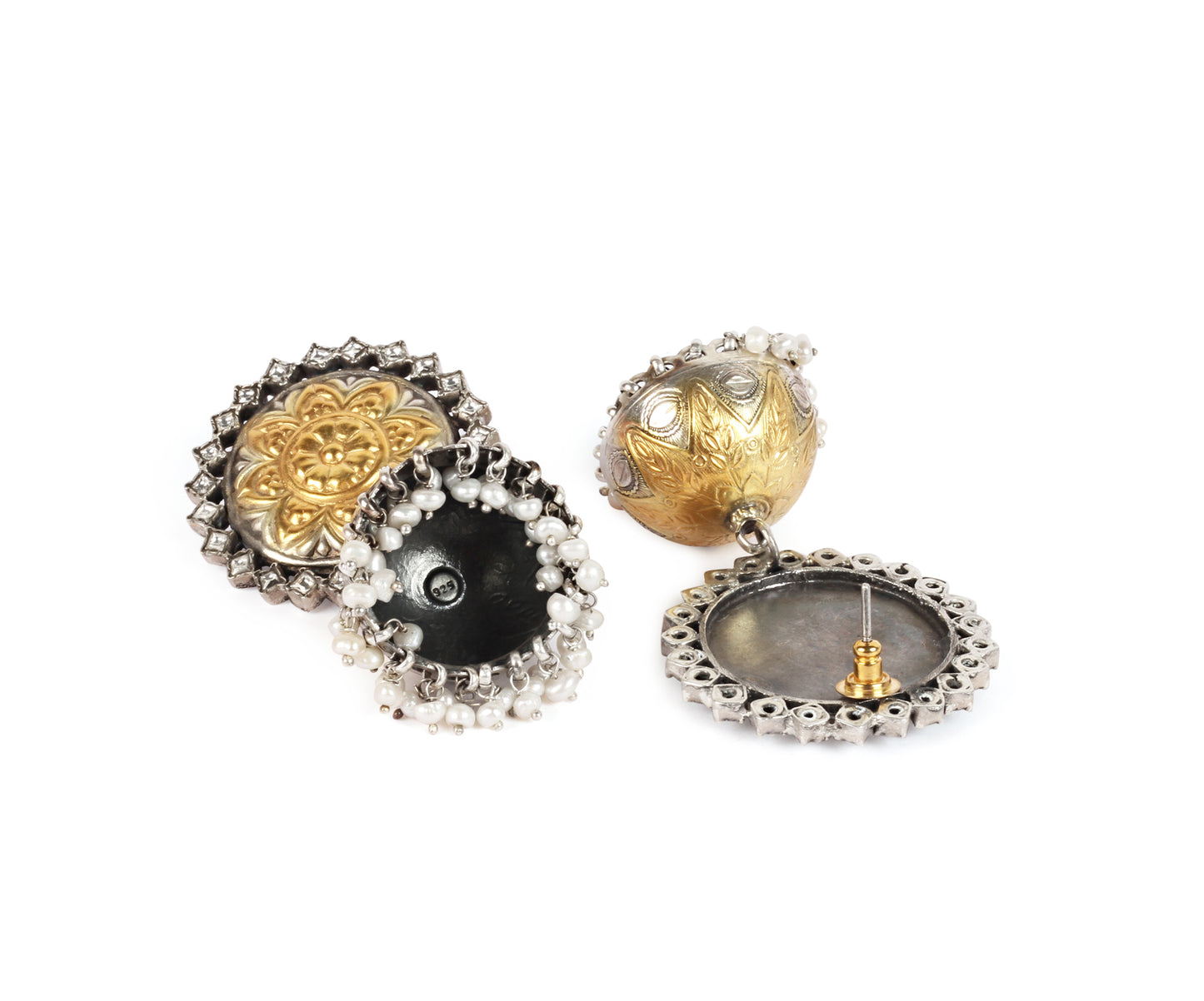 Sangeeta Boochra Silver Earrings