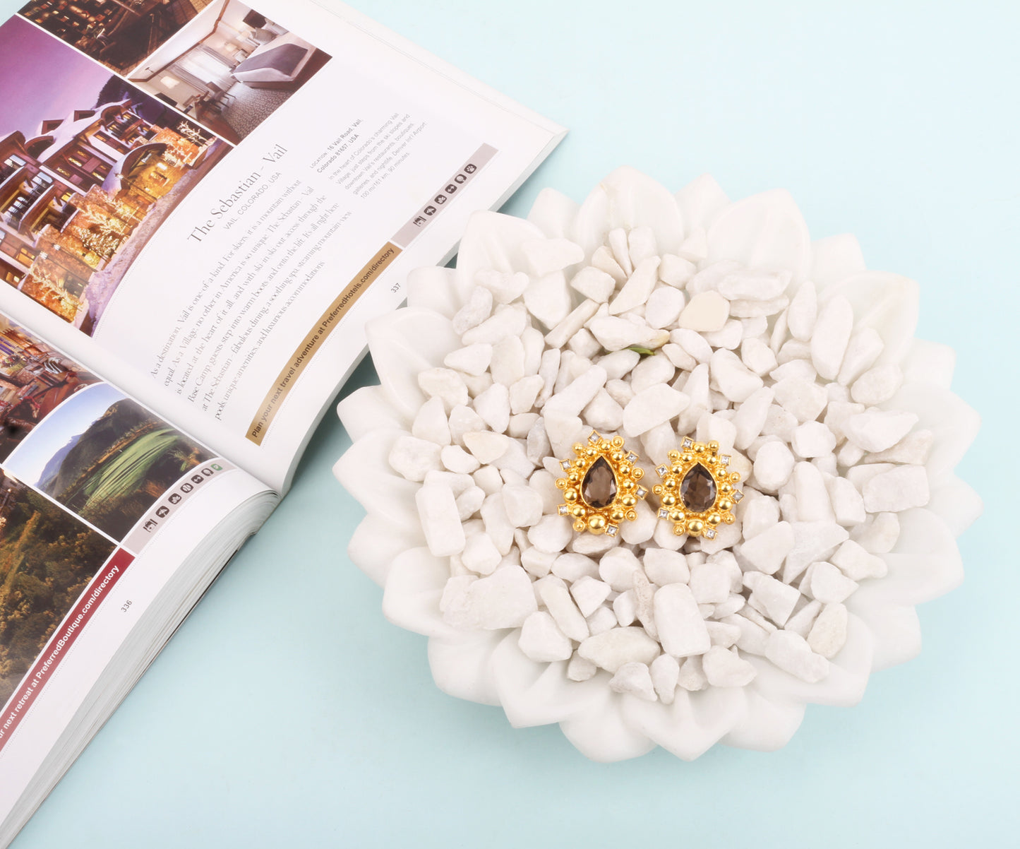 Sangeeta Boochra Gold Tone Silver Earrings