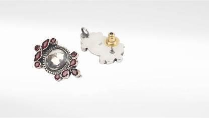 Sangeeta Boochra Tribal Silver Earrings