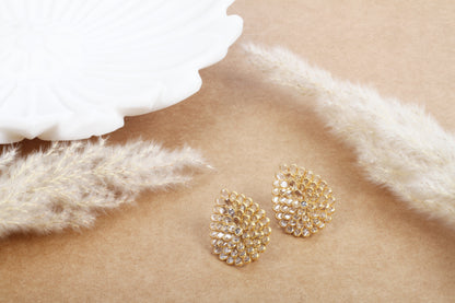 Sangeeta Boochra Gold Tone Silver Earrings