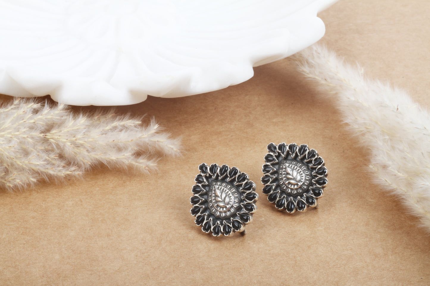 Sangeeta Boochra Tribal Silver Earrings