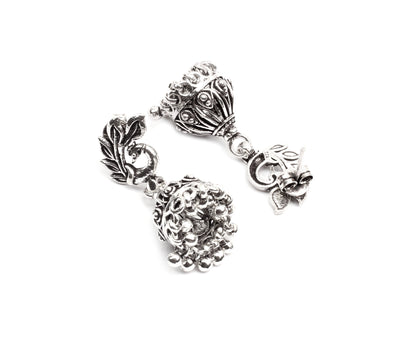 Silver Handcrafted Tribal Silver Earrings