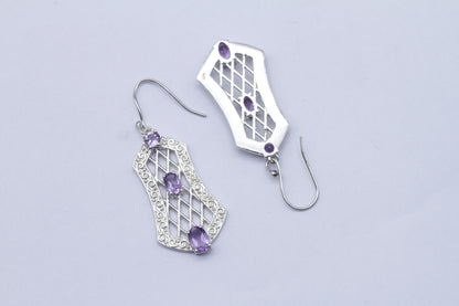 Long Dangle Silver Earring