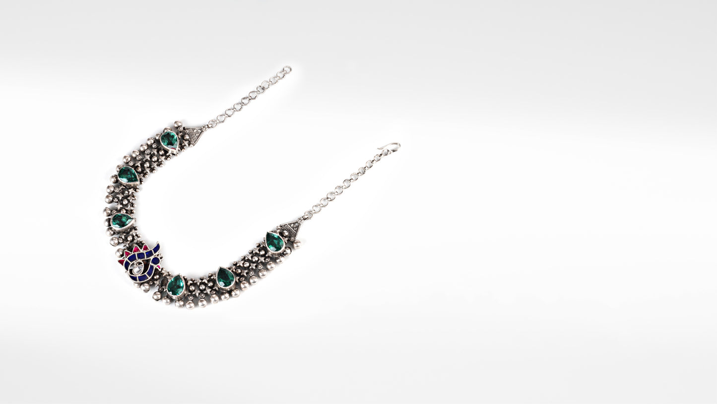 Sangeeta Boochra Silver Necklace