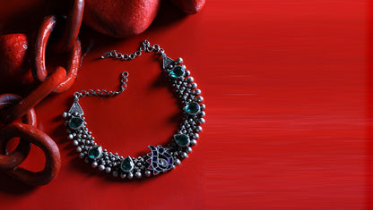 Sangeeta Boochra Silver Necklace