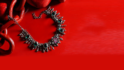 Sangeeta Boochra Silver Necklace