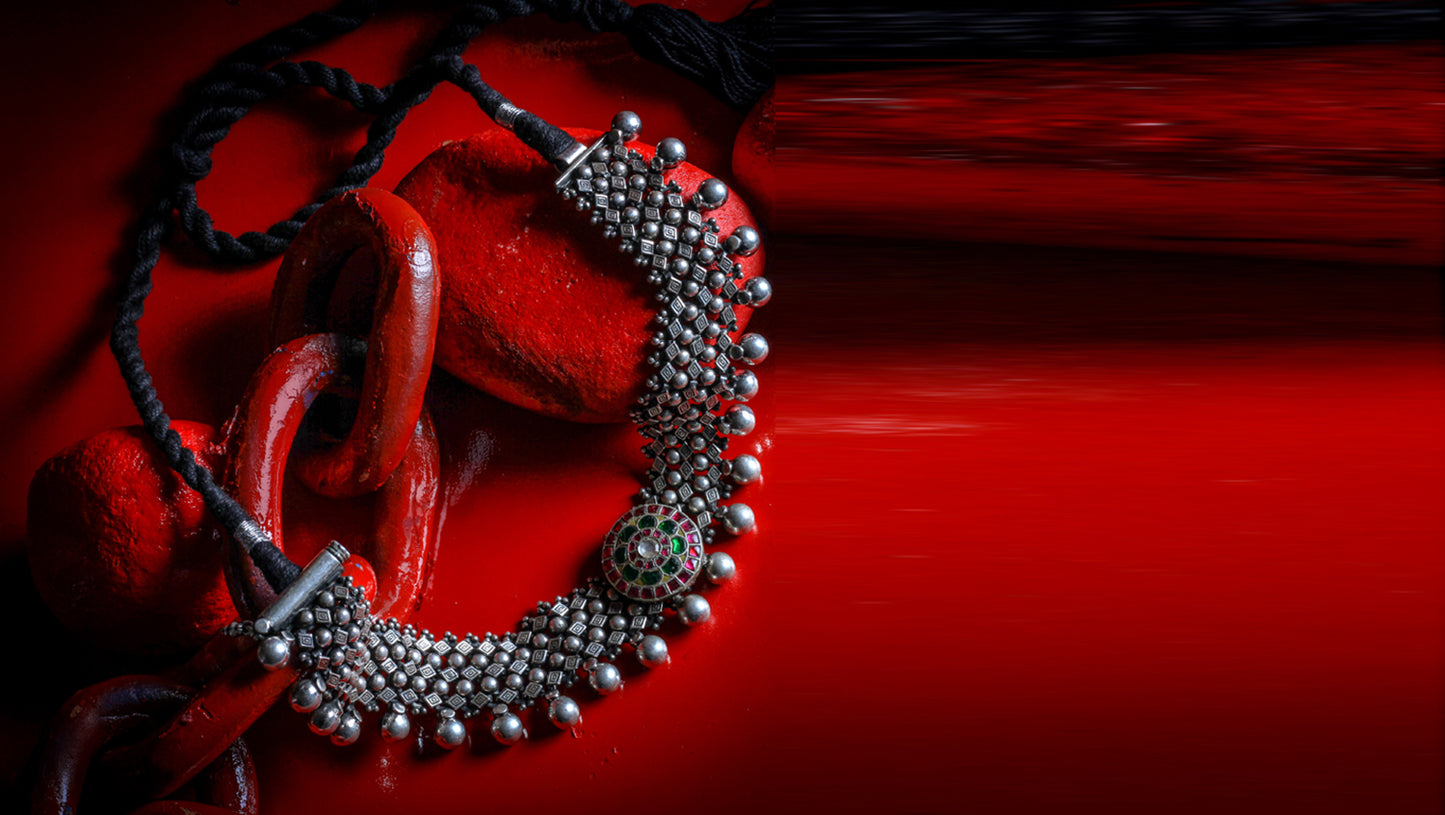 Sangeeta Boochra Silver Necklace