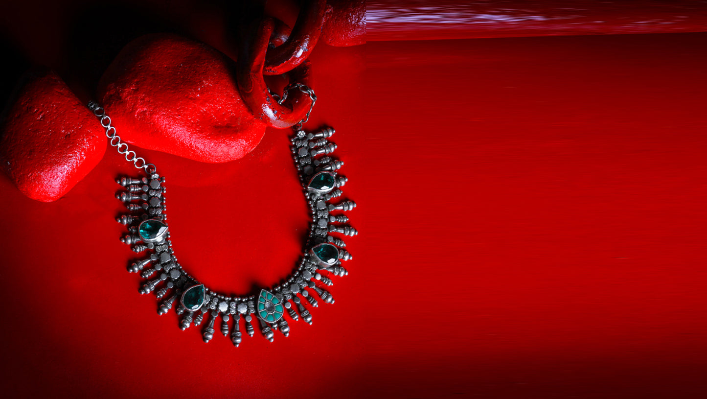 Sangeeta Boochra Silver Necklace