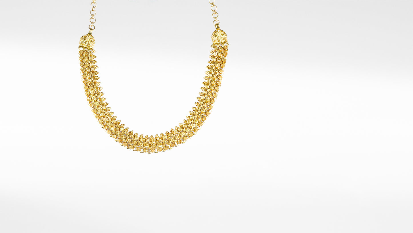 Hina 24KT Gold Plated Silver Necklace