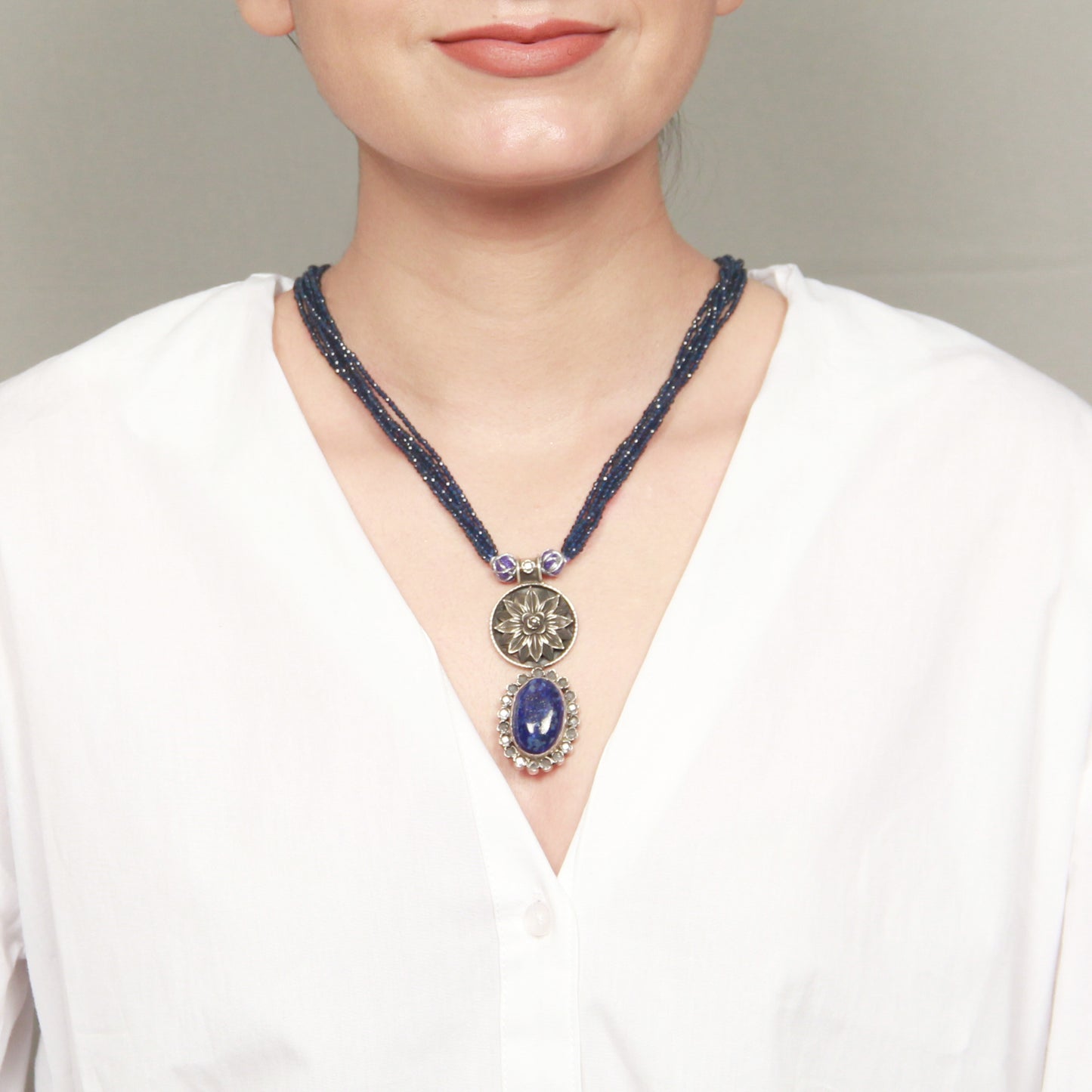 Mahira Silver Necklace