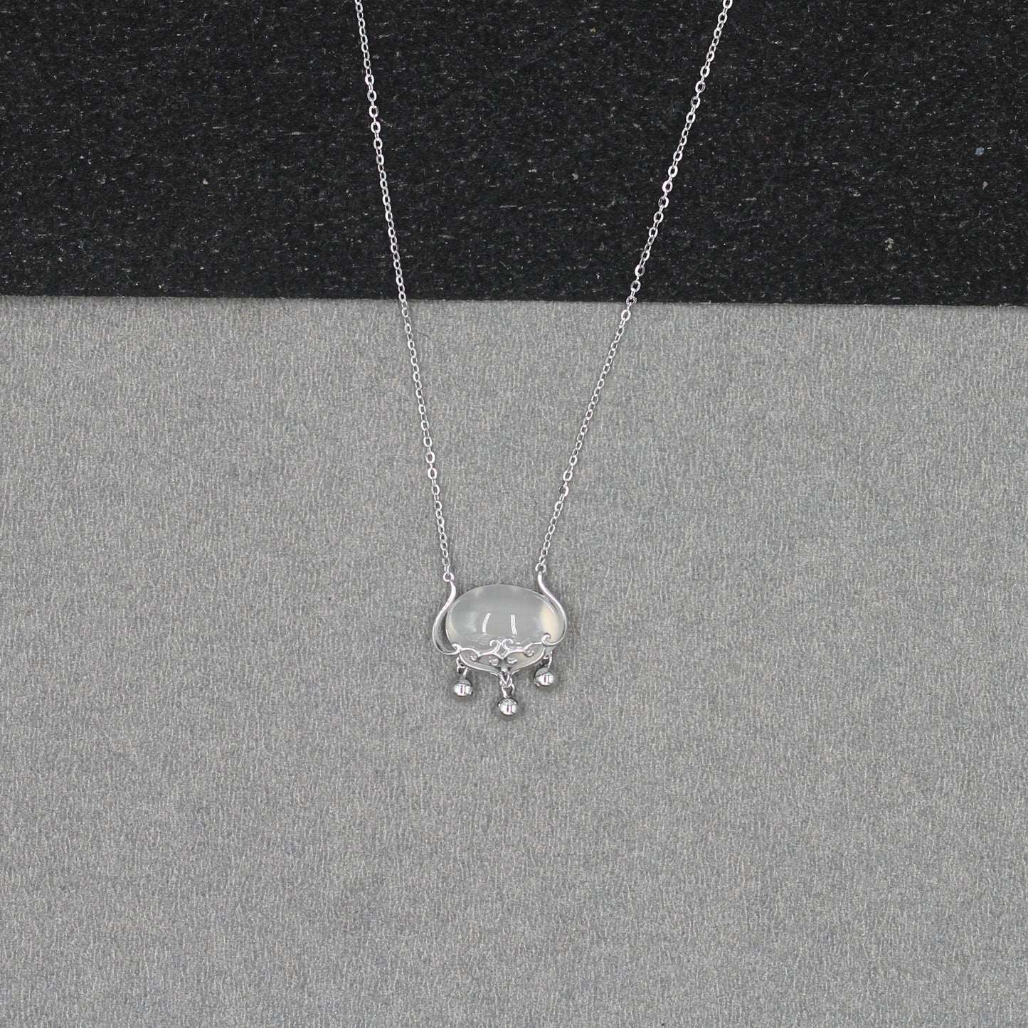 Sangeeta Boochra Silver-Plated CZ Pendant & Chain