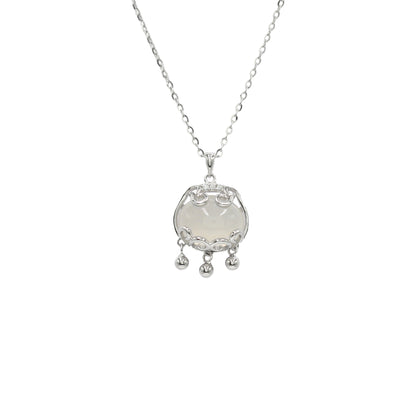 Sangeeta Boochra Silver-Plated CZ Pendant & Chain