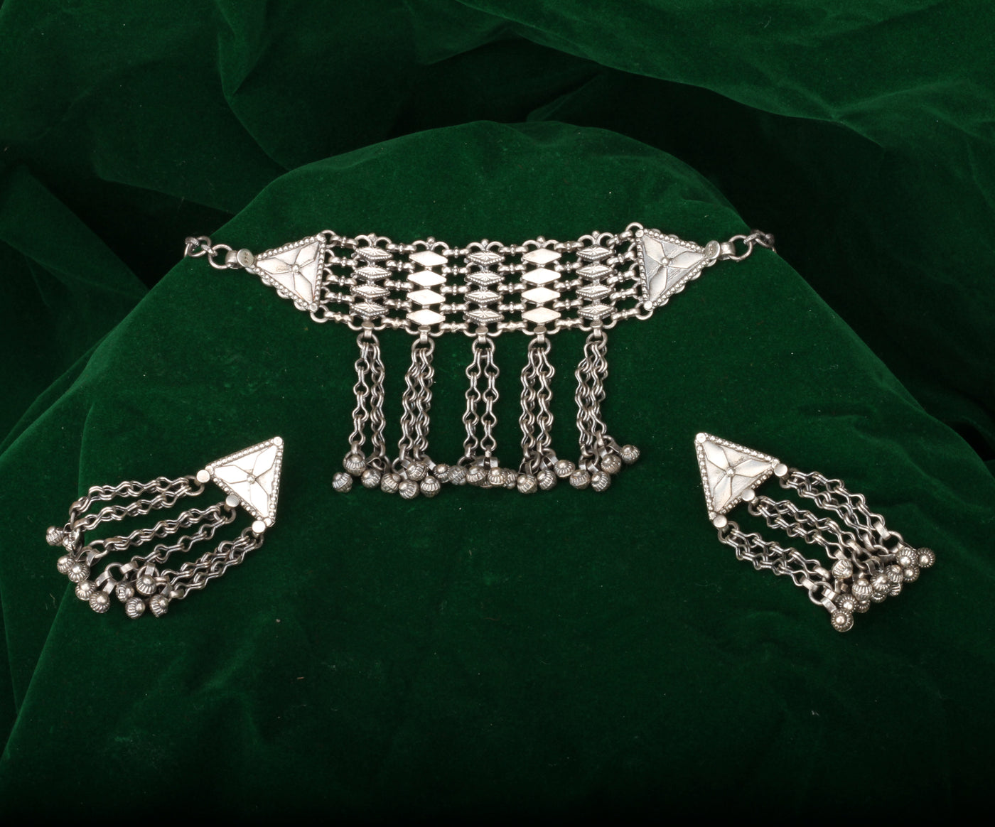 Silver  Fillippa Necklace Set