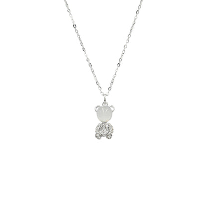 Sangeeta Boochra Silver-Plated CZ Pendant & Chain