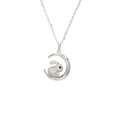 Sangeeta Boochra 925 Silver-Plated CZ Pendant & Chain