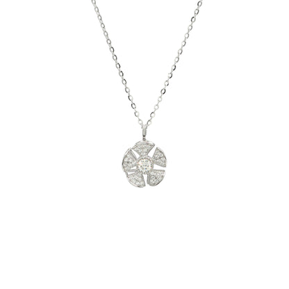 Sangeeta Boochra 925 Silver-Plated CZ Pendant & Chain