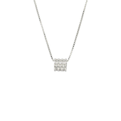 Sangeeta Boochra 925 Silver-Plated CZ Pendant & Chain