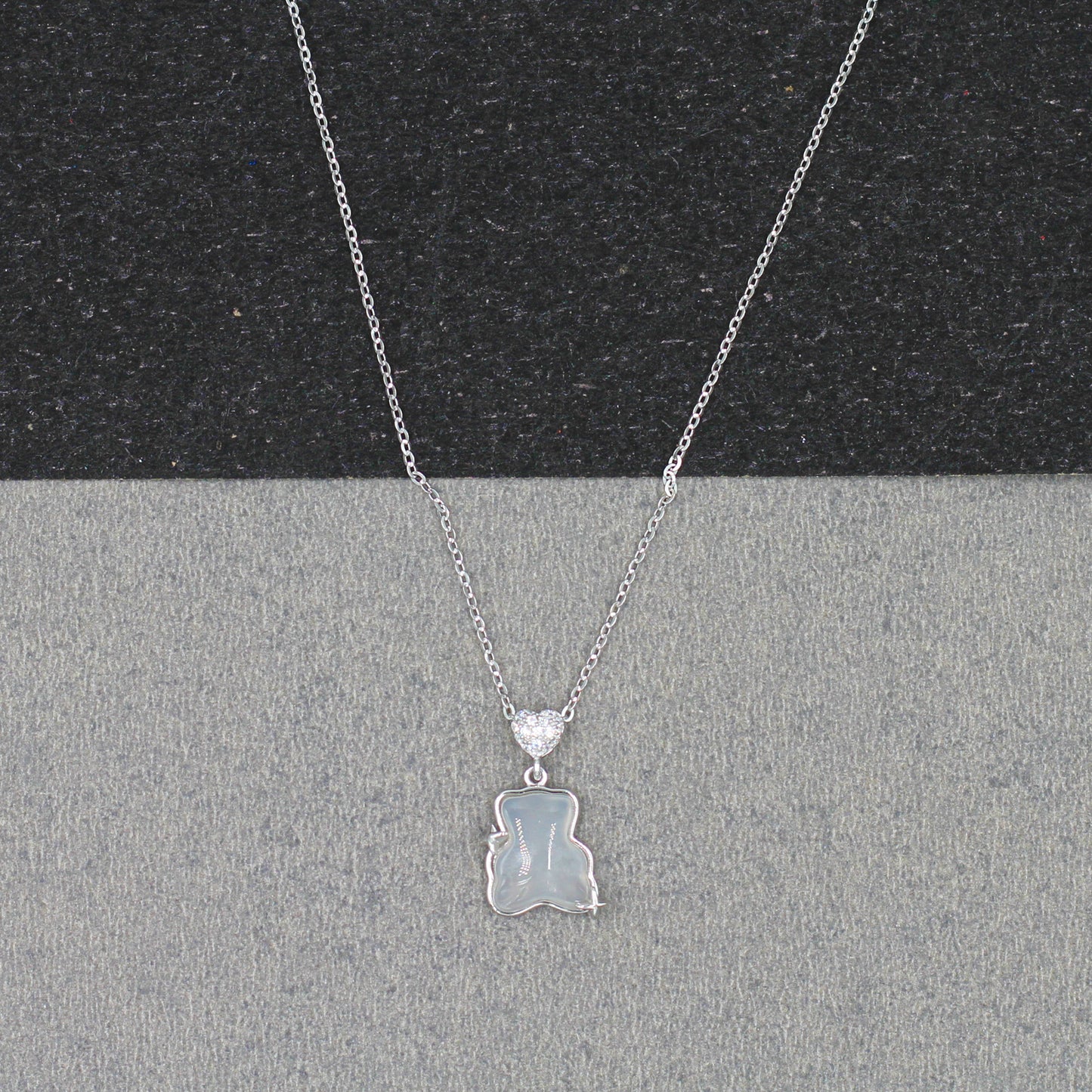 Sangeeta Boochra Silver-Plated CZ Pendant & Chain