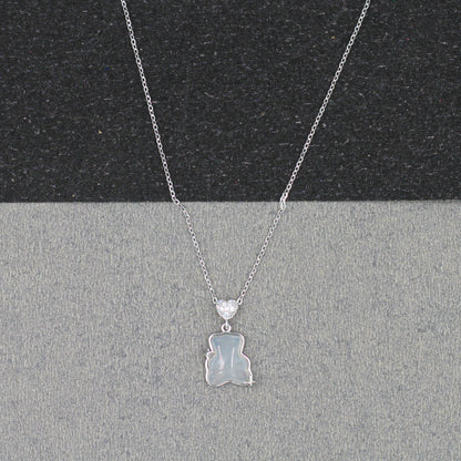 Sangeeta Boochra Silver-Plated CZ Pendant & Chain