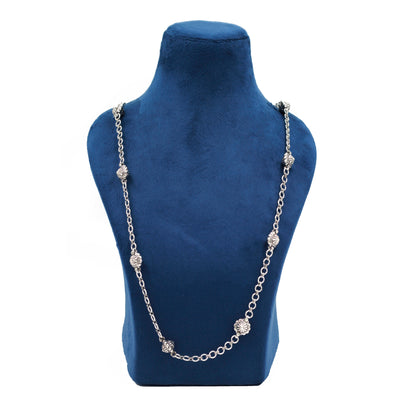 Silver Iris Necklace