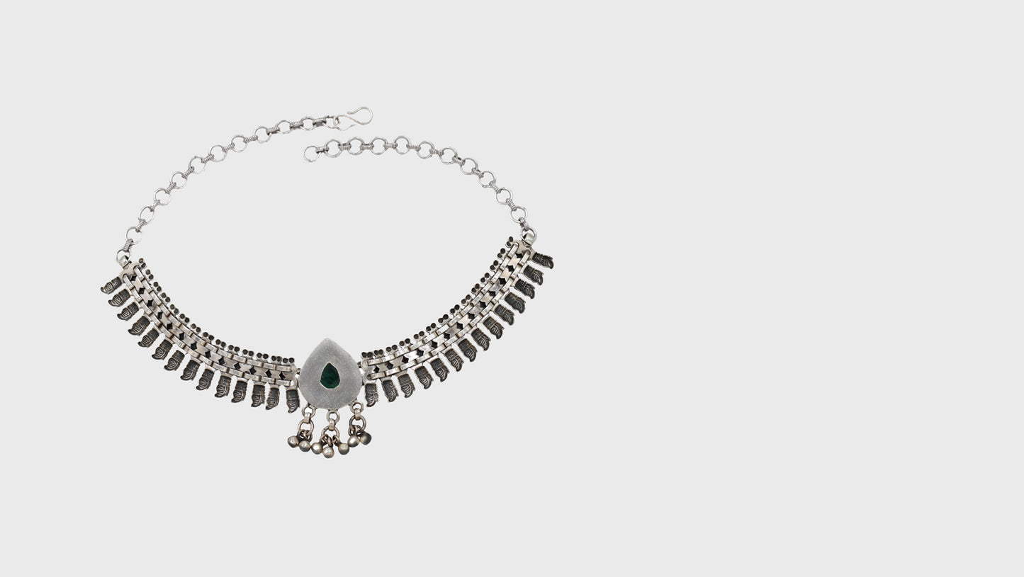 Timeless Grace Sangeeta Boochra Handcrafted Silver Necklace