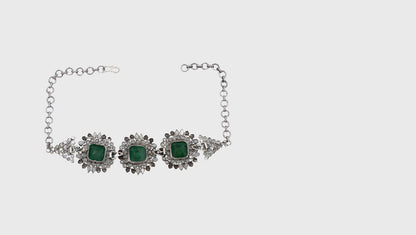 Timeless Beauty Sangeeta Boochra Handmade Silver Necklace and Earrings Set