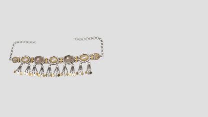 Royal Heritage: Sangeeta Boochra Handcrafted Silver Choker