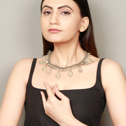 Sangeeta Boochra Silver Necklace