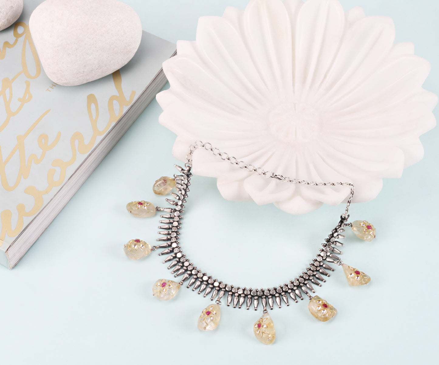 Sangeeta Boochra Silver Necklace