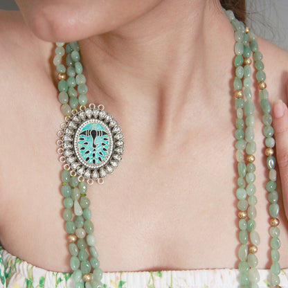 Silver Handcrafted Tribal Silver Necklace