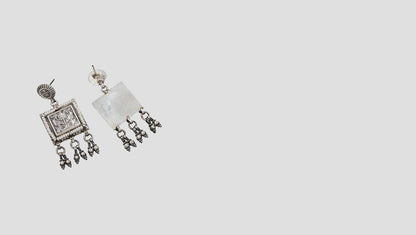 Regal Radiance: Sangeeta Boochra Silver Choker & Earring Set