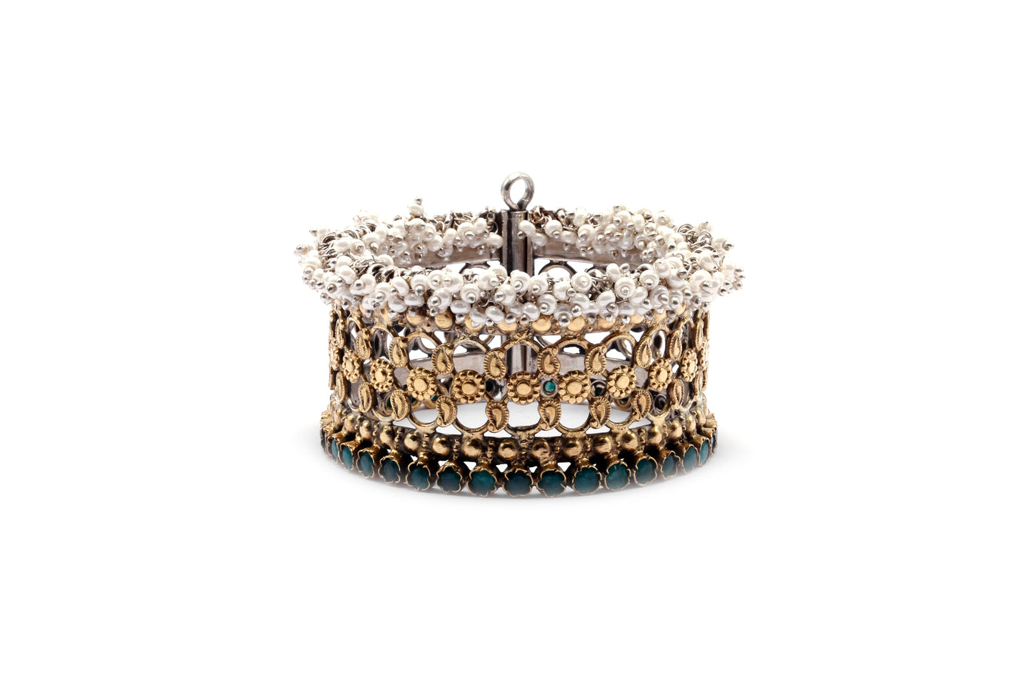 Vividh- Stunning Silver Hena Bracelet