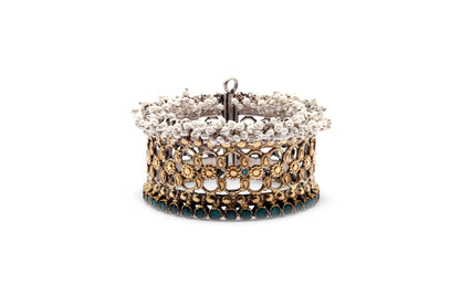 Vividh- Stunning Silver Hena Bracelet