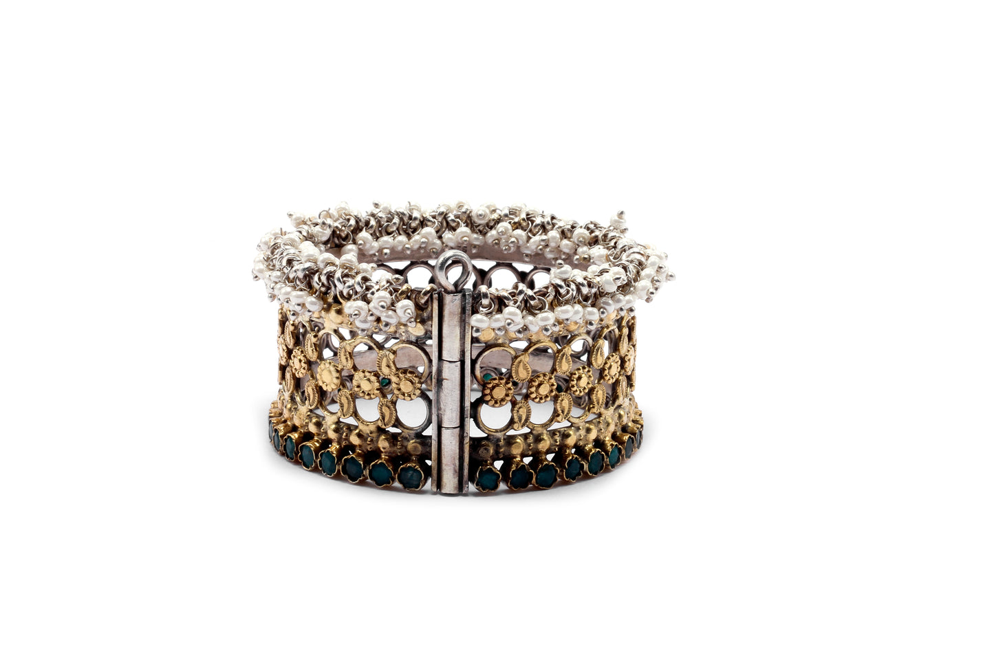 Vividh- Stunning Silver Hena Bracelet