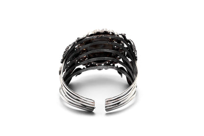 Vividh- Silver Shabina Cuff Bracelet