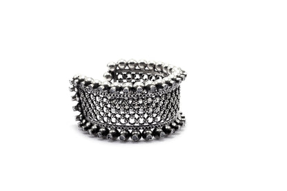 Vividh- Silver Lubena Cuff Bracelet