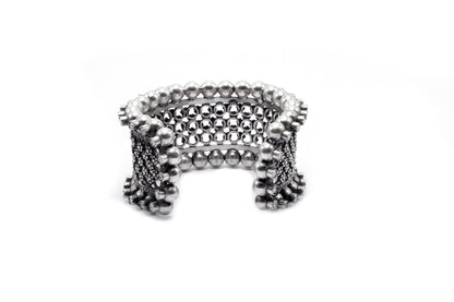 Vividh- Silver Lubena Cuff Bracelet