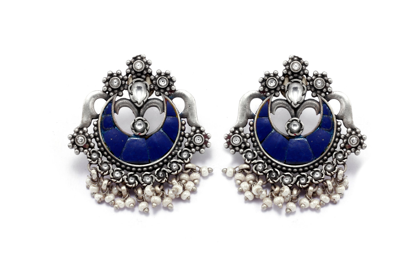 Vividh- Silver Sunat Chandbali