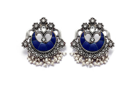 Vividh- Silver Sunat Chandbali