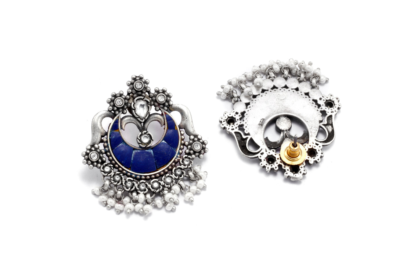 Vividh- Silver Sunat Chandbali