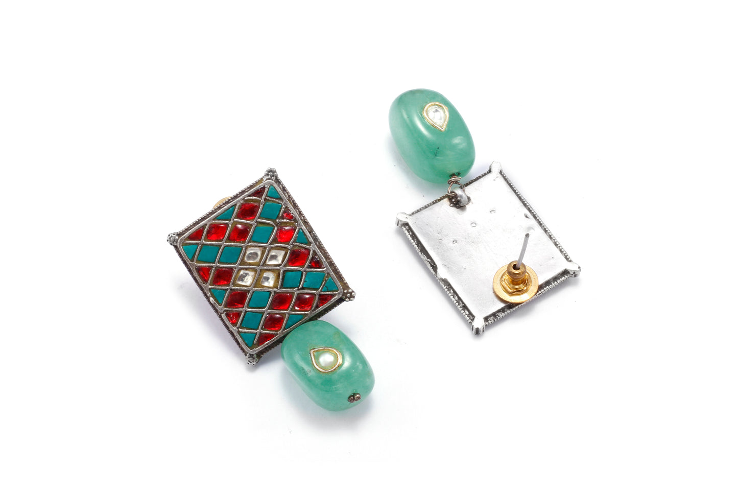 Vividh- Silver Tiara Charming Earrings