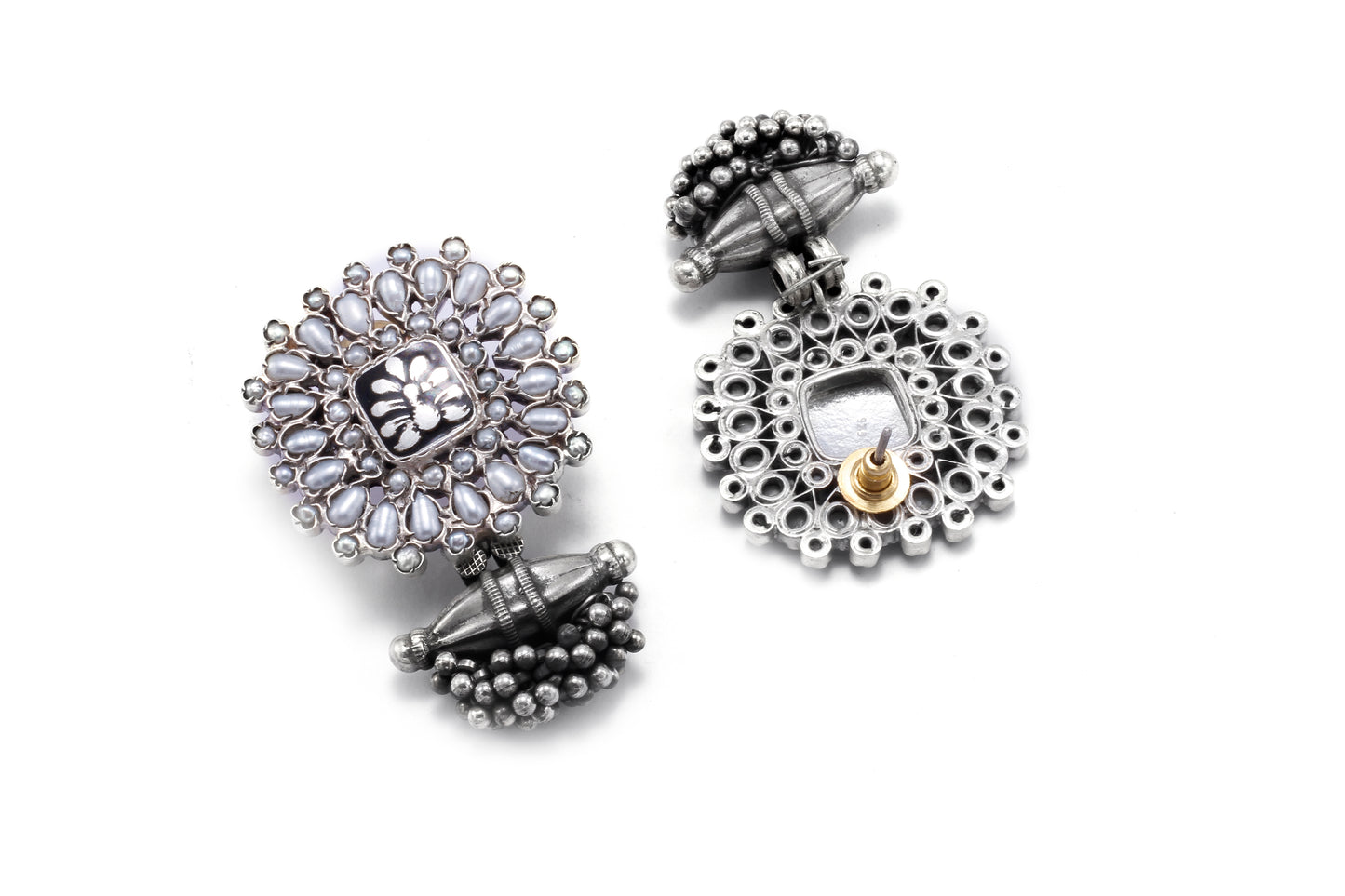 Vividh- Silver Natila Elegant Earrings