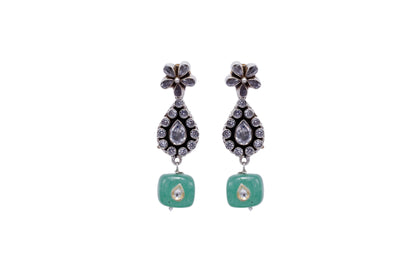 Vividh- Silver Nazmil Elegant Earrings
