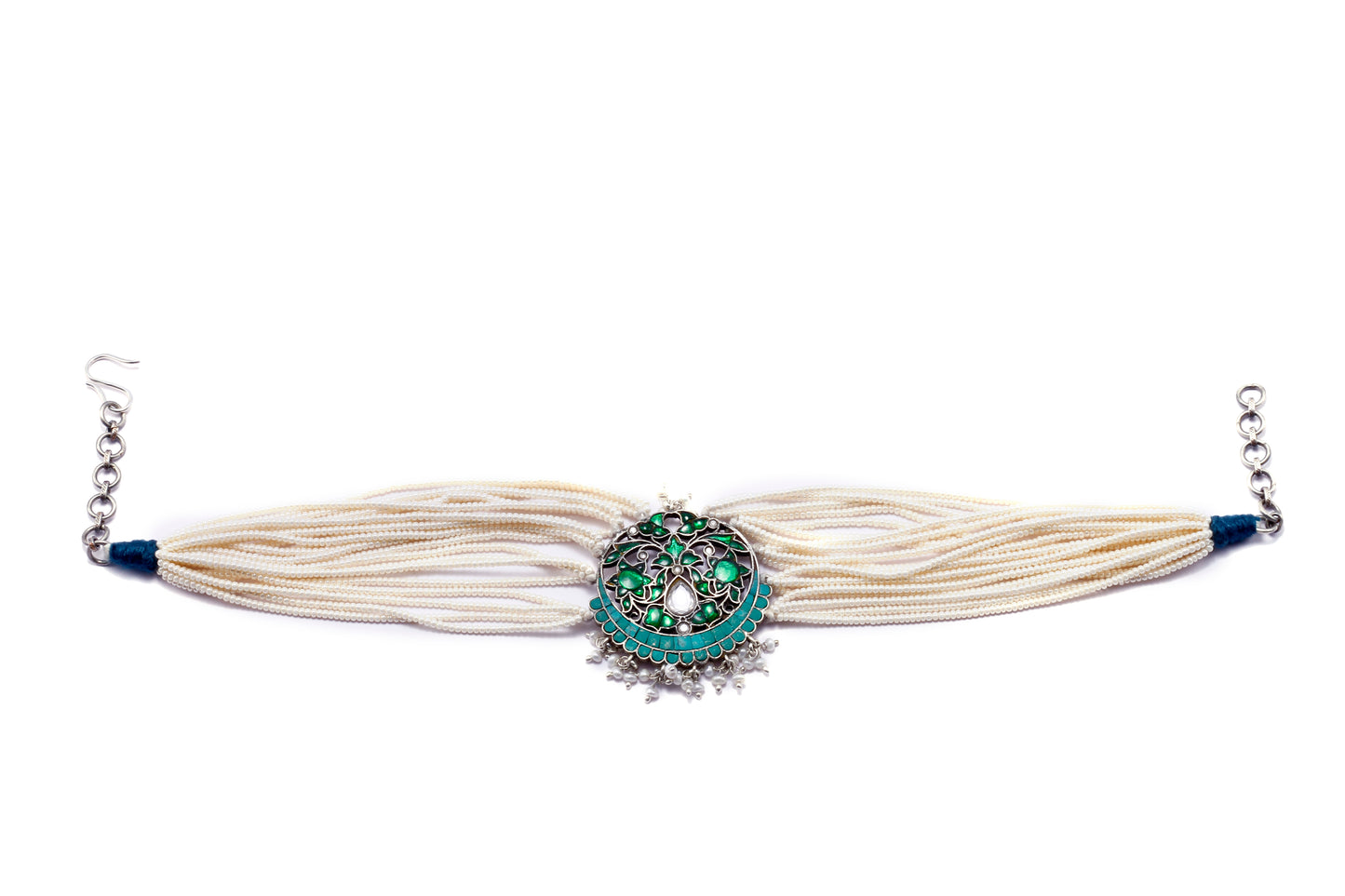 Vividh- Silver Suhaliya Choker