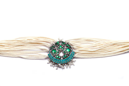 Vividh- Silver Suhaliya Choker