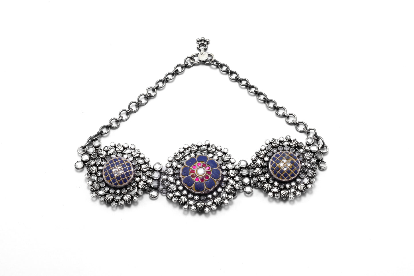 Vividh- Stunning Silver Aasira Choker