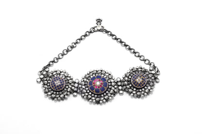 Vividh- Stunning Silver Aasira Choker