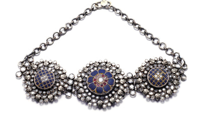Vividh- Stunning Silver Aasira Choker
