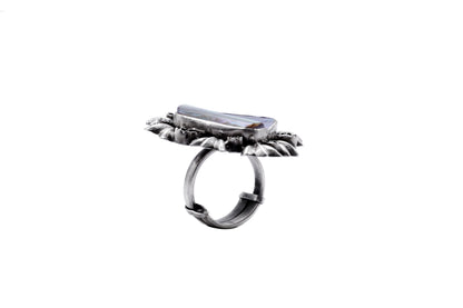 Vividh- Silver Marina Adorable Ring