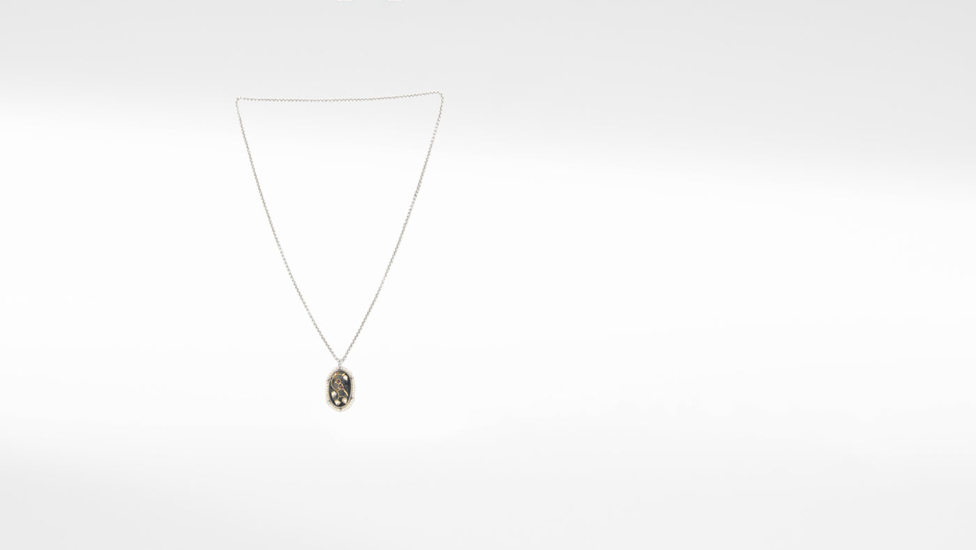 Silver Clarina Pendant With Chain